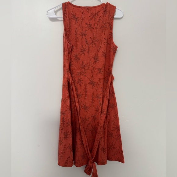 TOAD & CO Poppy Floral Cue Faux Wrap  Sleeveless Dress Travel Casual SZ Small - Picture 3 of 10